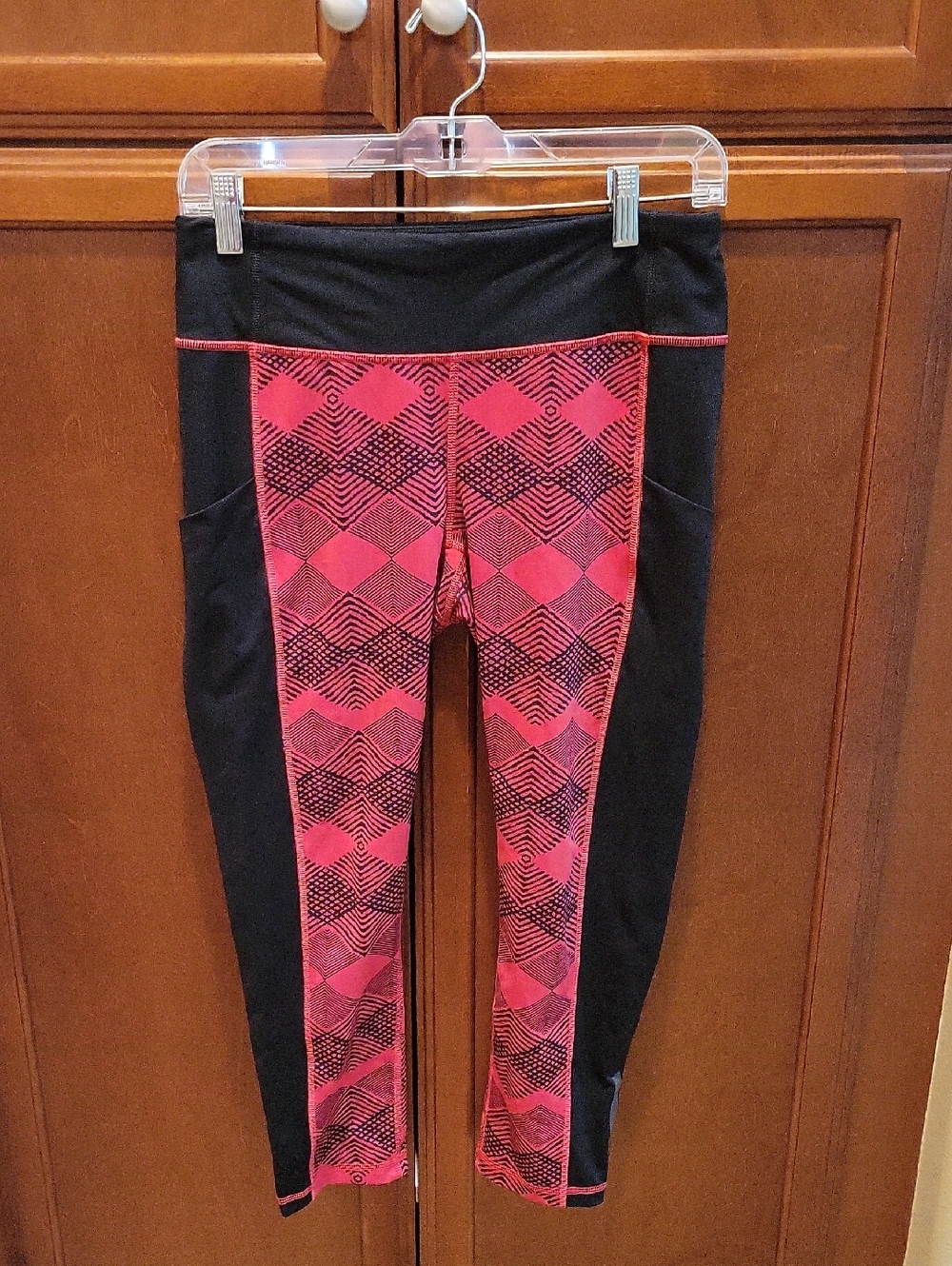 Lucy Black Leggings with Accent Yellow Logo